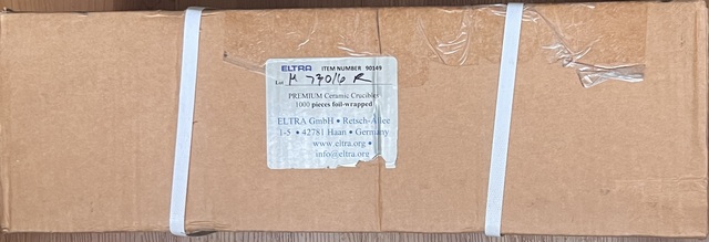 ELTRA, Тигли керамические, упаковка 1000 шт.