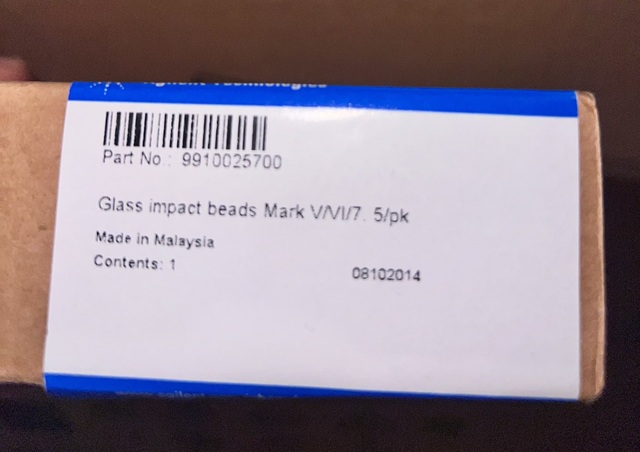 Glass impact beads Mark VVI/7 
