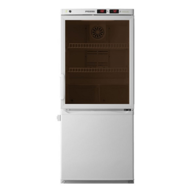 Холодильник комбинированный лабораторный ХЛ-250 «POZIS» двери тонированное стекло/металл