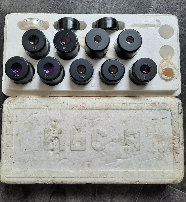 Комплект окуляров (ЗИП) к микроскопам МБС-9, МБС-10. 