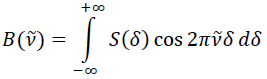 Формула спектра после косинусного Фурье-преобразования